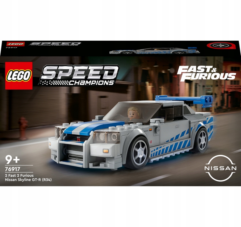 LEGO Speed Champions 76917 Nissan Skyline GT-R (R34) z filmu 2 Rýchlo a zbesilo